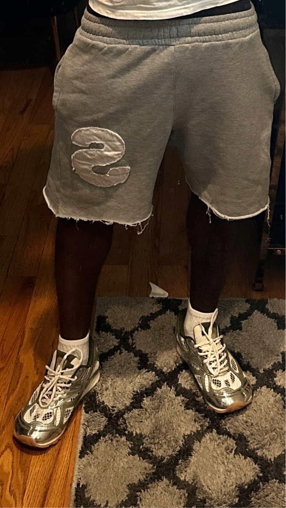 Grey S Logo Shorts